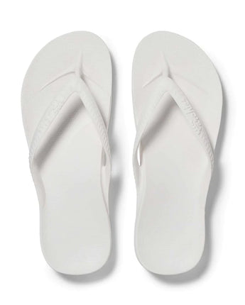 Archies Arch Support Thongs- White