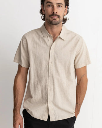 Classic Linen SS Shirt- Sand