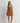 Classic Shirred Mini Dress- Caramel