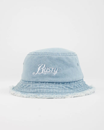 Beta Denim Bucket Hat - Sky Blue