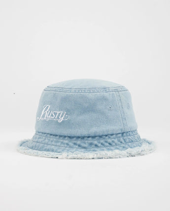Beta Denim Bucket Hat - Sky Blue