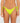 Sandalwood Side Tie Midi Bikini Bottom - Lime Punch