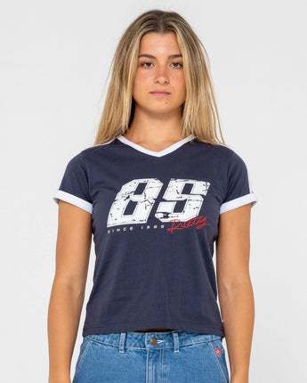 Le Sports Jersey Baby Tee - Navy