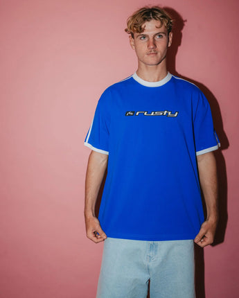 Bright Ringer Short Sleeve Tee - Royal Blue