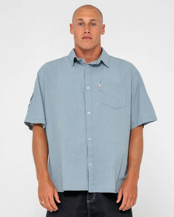Stasha Pocket Short Sleeve Shirt - China Blue