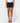 Rusty Women's Chaos Micro Mini Denim Skirt - Blasted Black - Front View