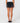 Rusty Women's Chaos Micro Mini Denim Skirt - Blasted Black - Back View
