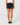 Rusty Women's Chaos Micro Mini Denim Skirt - Blasted Black - Back View