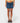 Rusty Women's Mavericks Low Rise Denim Mini Skirt - Blasted Deep Sea Blue