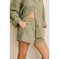 Overswim Stripe Short - Olive