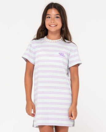 Camila Stripe Tee Dress - Girls