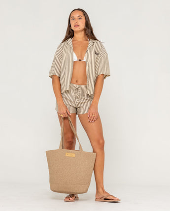 Gisele Straw Beach Bag