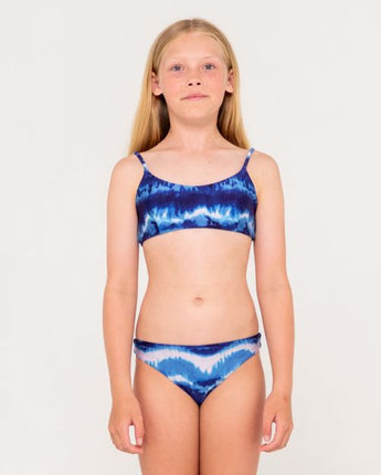 2 Dye 4 Bikini Set Girls - Blue Tye Dye