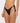 Sandalwood Midi Side Ties Bikini Bottom - Black