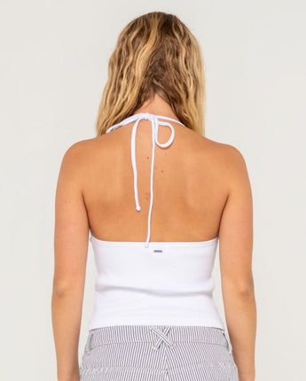 Emma Cut Out Skimmer Tank - White