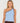 Zoe One Shoulder Tank - Retro Blue