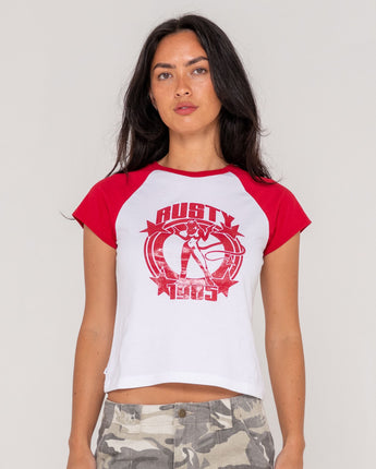 Daring Devil Cap Sleeve Baby Tee