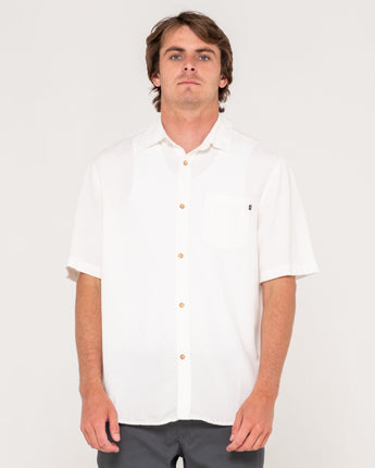 Overtone Short Sleeve Linen Shirt