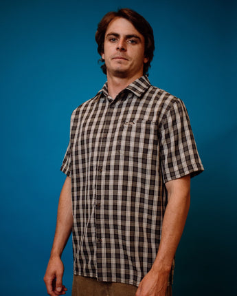 Datsun Check Shirt - Black