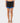 Rusty Women's Elastic Panel Crank Boardshort - Coal - Front View