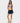 Rusty Women's Elastic Panel Crank Boardshort - Coal - Front View