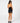 Rusty Women's Flip Mommy Raw Low Rise Mini Denim Skirt - Blasted Black/Red - Back View