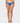 Rusty Women's Shadow Midi Side Ties Bikini Bottom — Cobalt Blue - Front View