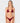 Rusty Women's Cedar Multiway Bikini Top — Cranberry - Front View