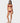 Rusty Women's Cedar Midi Side Ties Bikini Bottom — Cranberry - Front View