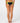 Rusty Women's Voltron Booty Bikini Bottom - Black/Lime - Back View