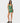 Rusty Women's Emma Cut Out Tank - Tonal Green Stripe - Front View