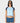 Rusty Women's Bradley Raglan Mini Cap Sleeve Tee - Retro Blue