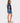 Rusty Girl's Penny Kick Flare Denim Short - Middy Blue 2 - Side View