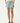 Afends Women's Dana Tate Recycled Elastic Waist Short - Teal Stripe