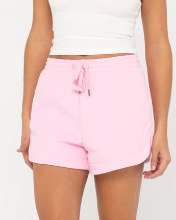 Rusty Signature Fleece Shorts- Soft Orchid