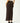 Afends Women's Frida Seersucker Maxi Skirt - Coffee - Back View