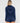 Rusty Women's Retro Lines Zip Through Hooded Fleece - Navy Blue