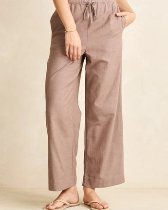 Classic Drawstring Pant - Taupe