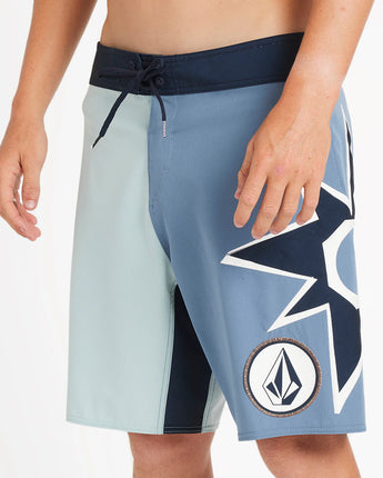 ST4R G4ZER Mod Youth Board Shorts - Blue Wash