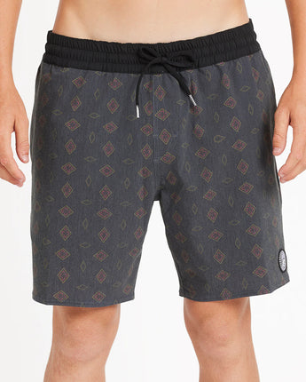 Psych Cotton Trunk 17" Shorts - Black
