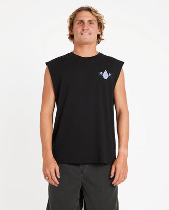 Counter Top Muscle Tee Mens - Black