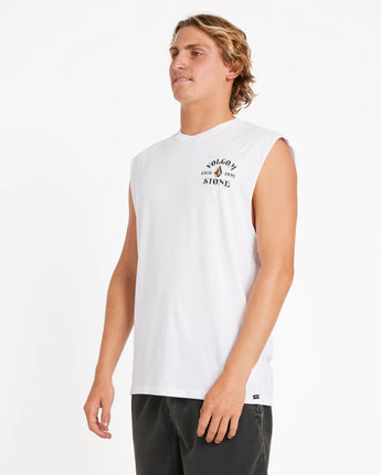 Tallows Muscle Tank - White