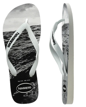 Havaianas Top Hype - White/Black Grey