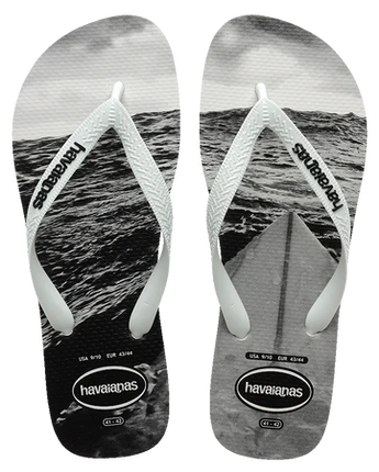 Havaianas Top Hype - White/Black Grey