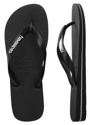 Havaianas Rubber Logo - Black/Glacial White