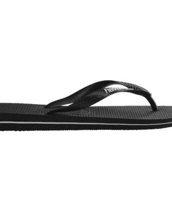 Havaianas Kids Rubber Logo Black/Glacial White Kids