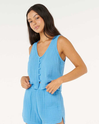 Premium Surf Top - Azure Blue