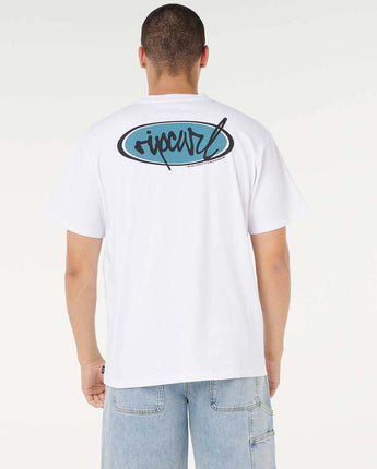 Rip Script Tee - White