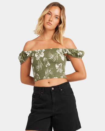 Vroom Service Top - Moss Stone