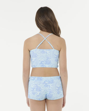AOTS Oceanic Rib Tankini Girl - Teal